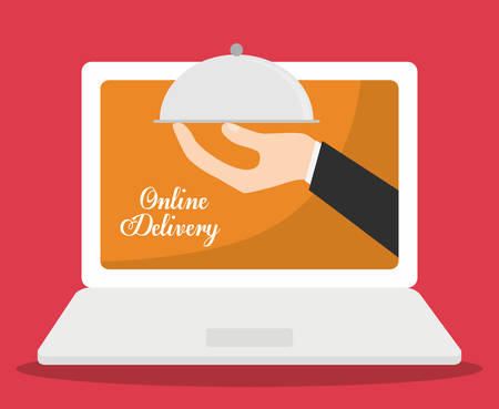 web or online food delivery related icons image vector illustration designのイラスト素材