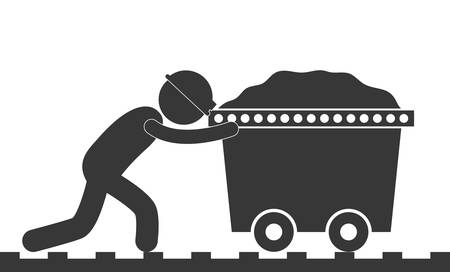 under construction related pictogram image vector illustration designのイラスト素材