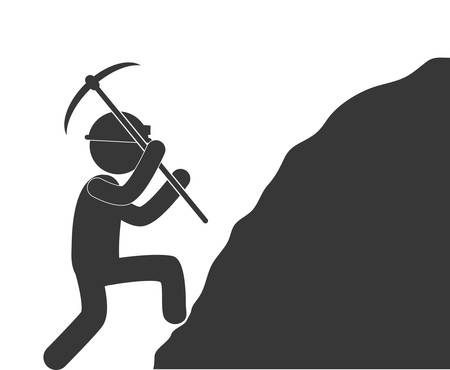 under construction related pictogram image vector illustration designのイラスト素材