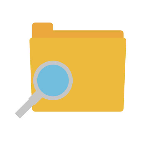 folder data search paper vector illustrationのイラスト素材