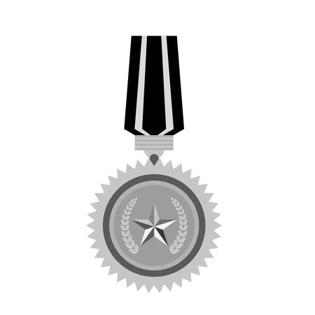 Medal contour for the best military, icon image vector illustrtionのイラスト素材