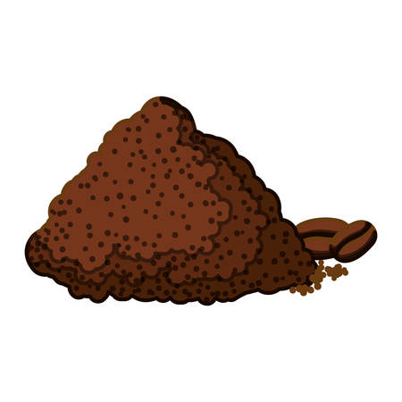 Color coffee mountain icon design, vector illustrationのイラスト素材