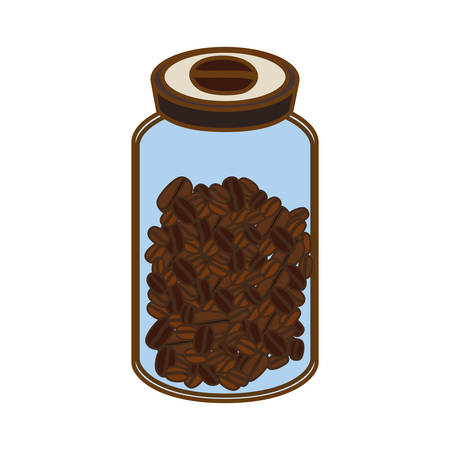 Brown Glass coffee bottle design image,vector illustrationのイラスト素材