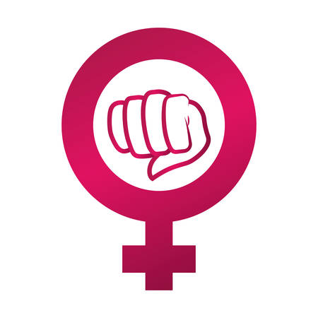 feminism representation icon image vector illustration designのイラスト素材