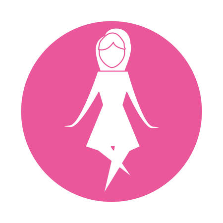 abstract woman icon image vector illustration designのイラスト素材