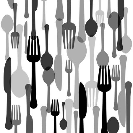 assorted cutlery icons emblem  image vector illustration designのイラスト素材