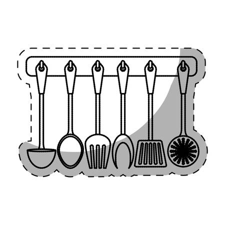 assorted kitchen supplies icon image vector illustration designのイラスト素材