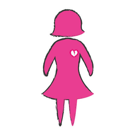 ribbon breast cancer awareness icon image vector illustration designのイラスト素材