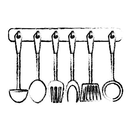 assorted kitchen supplies icon image vector illustration designのイラスト素材