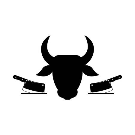 Butchery shop symbol icon vector illustration graphic designのイラスト素材