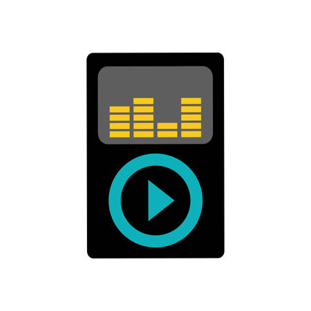 Music player mp4 icon vector illustration graphic designのイラスト素材