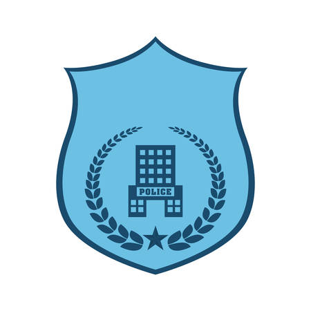 police related  emblem image vector illustration designのイラスト素材