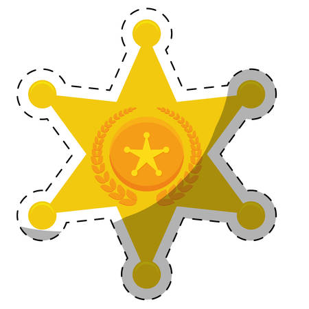 police badge icon image vector illustration designのイラスト素材