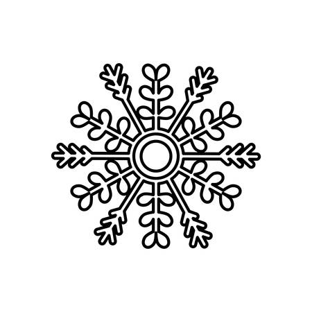 Snowflake winter symbol icon vector illustration graphic designのイラスト素材