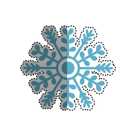 Snowflake winter symbol icon vector illustration graphic designのイラスト素材