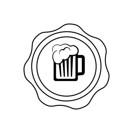 Beer and brewery concept icon illustration graphic designのイラスト素材