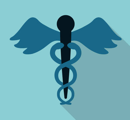 asclepius rod medical care icon image vector illustration designのイラスト素材