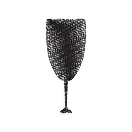 pictogram cup glass drink beverage vector illustrationのイラスト素材