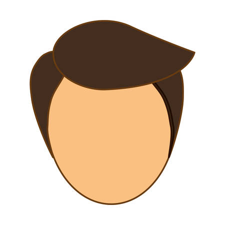 faceless head of man icon image vector illustration designのイラスト素材