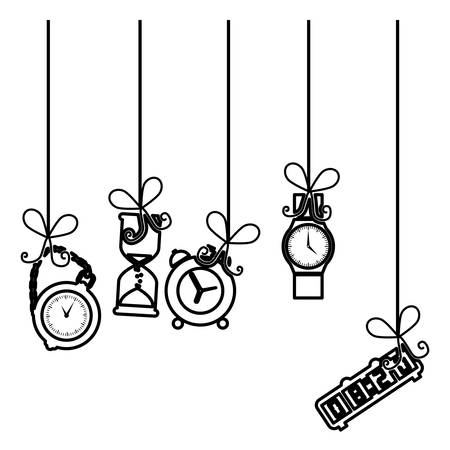 alarm clock icon image vector illustration designのイラスト素材