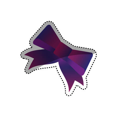 decorative ribbon bow icon vector illustration graphic designのイラスト素材