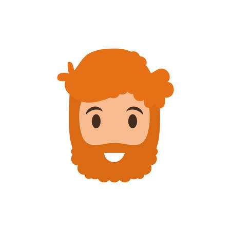 Man face cartoon icon vector illustration graphic designのイラスト素材