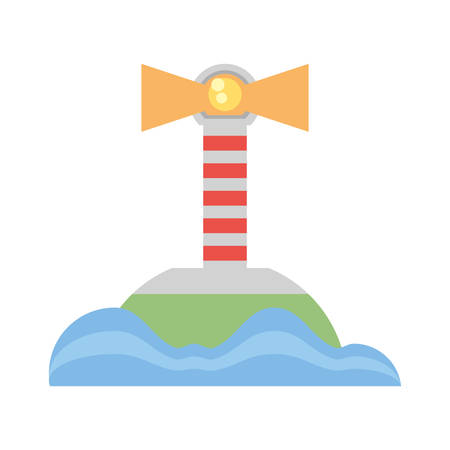 lighthouse sea navegation signal vector illustration eps 10のイラスト素材