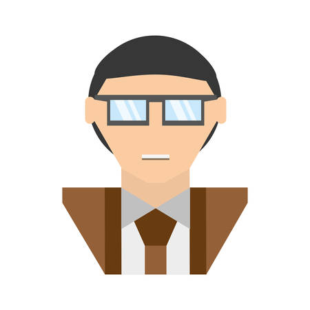 people man nerd icon image, vector illustration designのイラスト素材