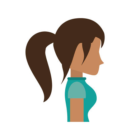people casual woman icon image, vector illustrationのイラスト素材