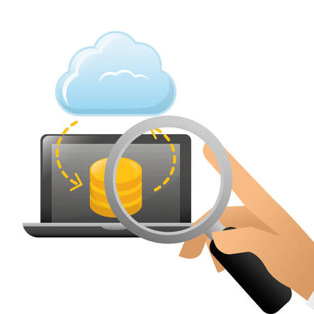 database optimization and tuning icon, vector illustration designのイラスト素材