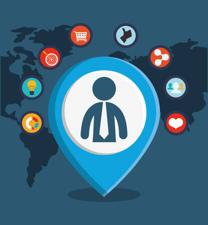 database globe connections network design, vector illustrationのイラスト素材
