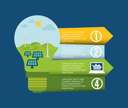 nature planet ecology bulb care icon, vector illustrationのイラスト素材