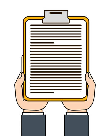 clipboard with document icon image vector illustration designのイラスト素材