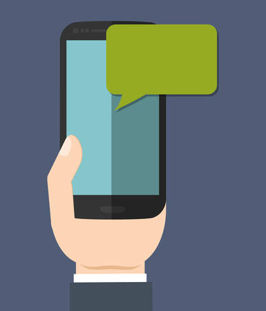 instant messaging smartphone cellphone icon image vector illustration designのイラスト素材