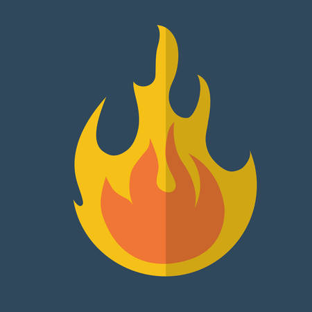 fire flame icon image vector illustration designのイラスト素材