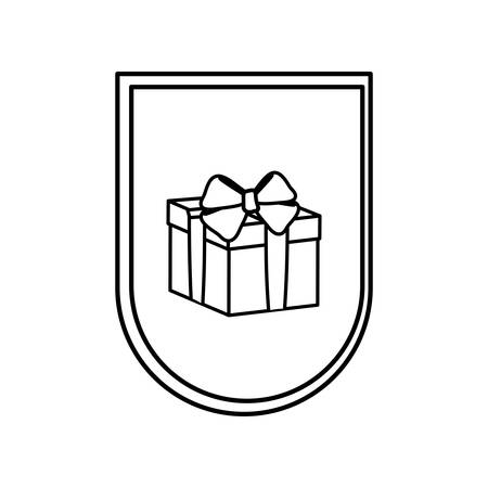 Gift box present icon vector illustration graphic designのイラスト素材