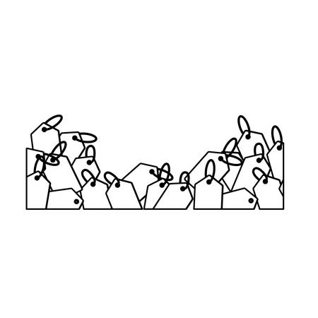 Shopping tag label icon vector illustration graphic designのイラスト素材