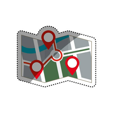 City map location icon vector illustration graphic designのイラスト素材