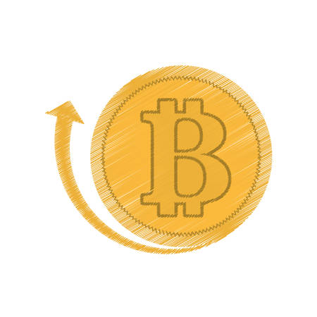 bitcoin business related icon image, vector illustrationのイラスト素材