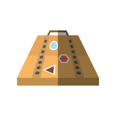 brown travel bag icon image, vector illustration designのイラスト素材