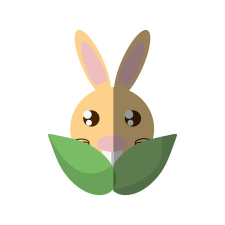 Easter rabbit icon image design, vector illustrationのイラスト素材