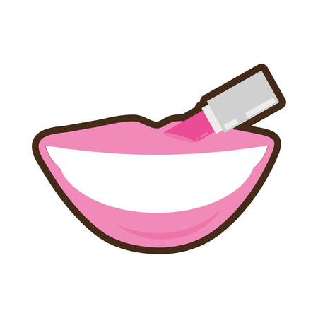 pink food women day icon, vector illustrationのイラスト素材