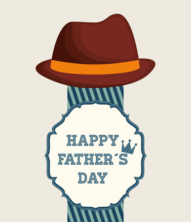 Father day card icon image, vector illustrationのイラスト素材