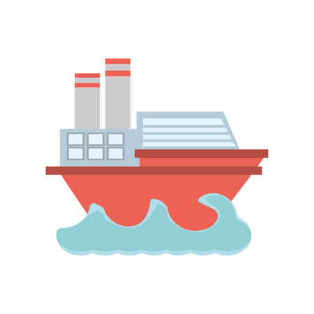 Boat sailing icon image design, vector illustrationのイラスト素材