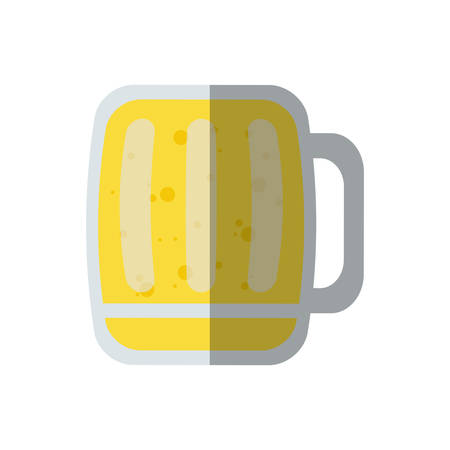 saint patrick day glass beer shadow vector illustration eps 10のイラスト素材