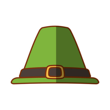saint patrick day green hat shadow vector illustration eps 10のイラスト素材
