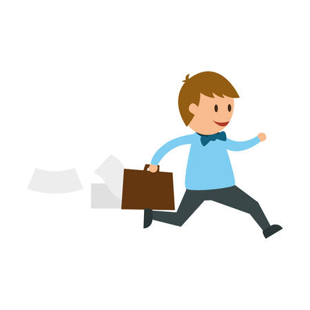 Businessman entrepreneur cartoon icon vector illustration graphic designのイラスト素材