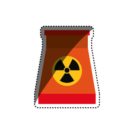Nuclear energy plant icon vector illustration graphic designのイラスト素材