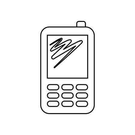 Cellphone Mobile technology icon vector illustration graphic designのイラスト素材