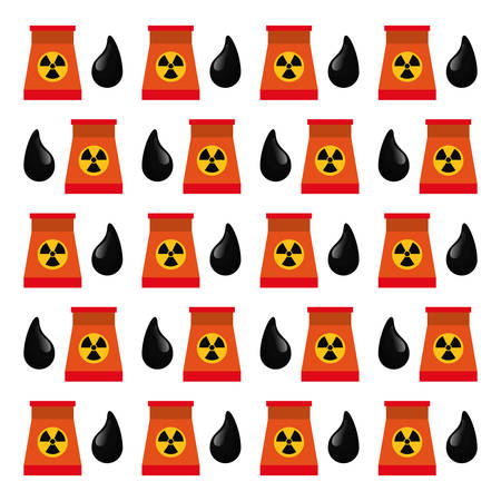 Nuclear energy plant icon vector illustration graphic designのイラスト素材